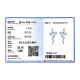 Autumn 925 Silver Small Line Snake Stud Earrings For Women