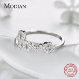 925 Silver Forever Love Ring CZ Crystal Women Anniversary Gift