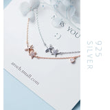 925 Silver Starfish Choker Necklace Women CZ Fine Jewelry