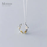 Sterling Silver 925 Tree & Flower Choker Necklace Pendant Women Charm Jewelry