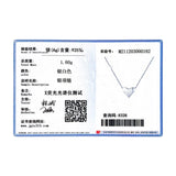 925 Sterling Silver Heart Necklace Pendant Women Wedding Fine Jewelry