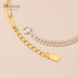 925 Sterling Silver Asymmetry Charm Bracelet for Women