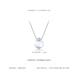 925 Silver Crystal Pendant Water drops Necklace For Girls
