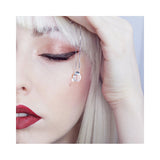 925 Silver Crystal Pendant Water drops Necklace For Girls