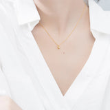925 Silver Chain Necklace for Women Small Beads Female Jewelry