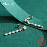925 Sterling Silver CZ Drop Earrings for Women Wedding Jewelry