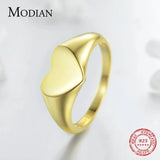 925 Sterling Silver Summer Heart Finger Ring for Women