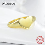 925 Sterling Silver Summer Heart Finger Ring for Women