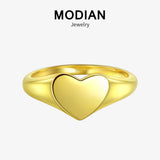 925 Sterling Silver Summer Heart Finger Ring for Women