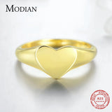 925 Sterling Silver Summer Heart Finger Ring for Women