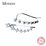 Zircon Sterling Silver Earrings Wedding Gift Fine Jewelry