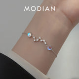 925 Silver Charm Moonstone Bracelet for Women Gift