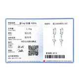 925 Silver Snake Animal Hoop Earrings Hypoallergenic