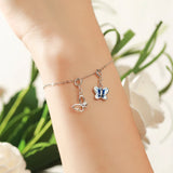 925 Silver Butterfly Pendant for Women DIY Charms