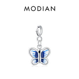 925 Silver Butterfly Pendant for Women DIY Charms