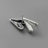 925 Silver Hearts Stud Earrings For Women Stackable Ear Studs