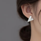 925 Silver Hearts Stud Earrings For Women Stackable Ear Studs