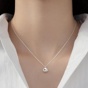 925 Silver Lucky Drop Beads Pendant Necklace Chain Women Fine Jewelry