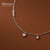 925 Silver Hearts To Hearts Romantic Bracelet Wedding Jewelry