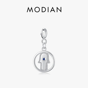 925 Sterling Silver Palm Zircon Pendant for DIY Bracelet or Necklace