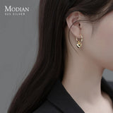 925 Silver Hearts Drop Earrings Wedding Dangle Earrings