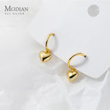 925 Silver Hearts Drop Earrings Wedding Dangle Earrings