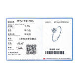 925 Sterling Silver CZ Finger Ring for Women Wedding Gift