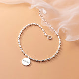 925 Silver Round Lucky Bracelet For Women Fine Jewelry