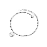 925 Silver Round Lucky Bracelet For Women Fine Jewelry