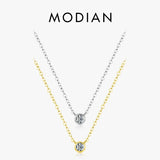 925 Silver 4mm Zircon Pendant Necklace Wedding Jewelry