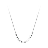925 Sterling Silver Sparkling Necklace Chain Link Fine Jewelry For Women