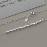 925 Sterling Silver Sparkling Necklace Chain Link Fine Jewelry For Women