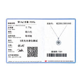 925 Silver Smart Sparkling Pendant Necklace Zirconia Wedding Jewelry