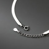 925 Silver Sparkling Snake Chain Bracelet Adjustable Fine Jewelry
