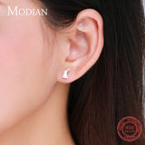 925 Silver Tiny Rabbit Stud Earrings Romantic Ear Studs For Women Girls