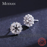 925 Silver Trapezoid CZ Stud Earrings Wedding Jewelry