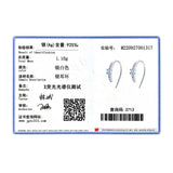925 Silver U Shape Opal Stud Earrings Rose Jewelry For Women