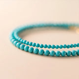 925 Silver Vintage Turquoise Bracelet Chain Jewelry Women Birthday