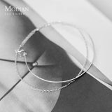 925 Silver Geometric Line Chain Bracelet Women Gift