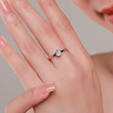 925 Silver Charm CZ Finger Rings Sizes 5-9 For Women Wedding Jewelry