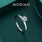 925 Silver Charm CZ Finger Rings Sizes 5-9 For Women Wedding Jewelry