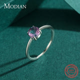 925 Silver Watermelon Tourmaline Ring for Women