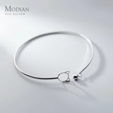 925 Silver Cat Ball Bracelet for Women Adjustable Size Slim Jewelry