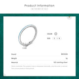 925 Silver Engrave Letters Stackable Rings for Women