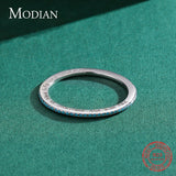 925 Silver Engrave Letters Stackable Rings for Women