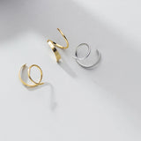 925 Sterling Silver Wave Shape Stud Earring for Women
