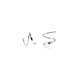 925 Sterling Silver Wave Shape Stud Earring for Women