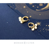 925 Silver Love Hearts Hoop Earrings for Women Anti-Allergy Jewelry