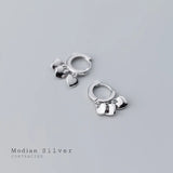 925 Silver Love Hearts Hoop Earrings for Women Anti-Allergy Jewelry