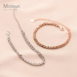 925 Silver Gypsophila Bracelet Chain Bangle for Women Wedding
